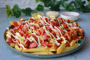 Salchicha con Papas